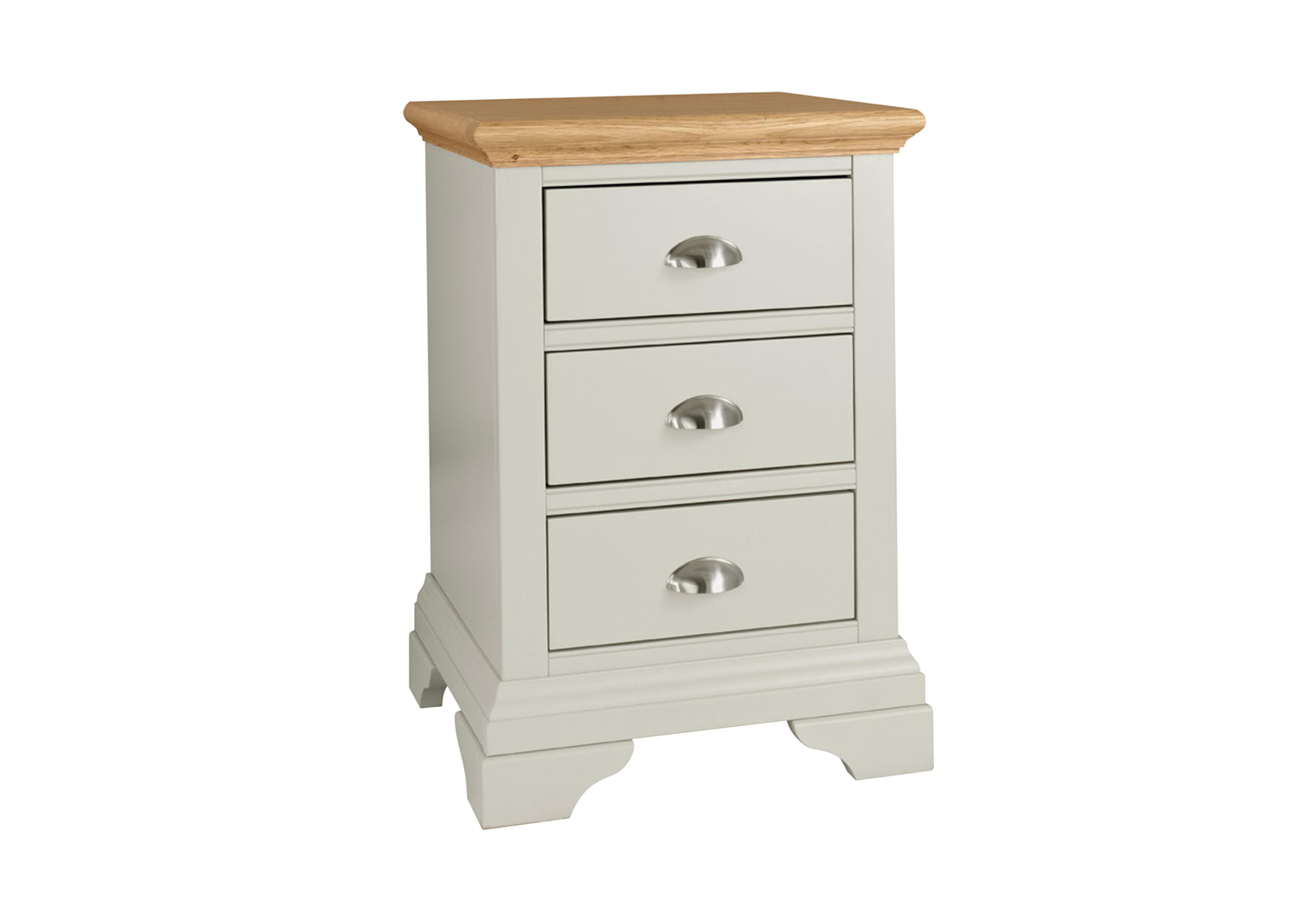 Bedside Chest of Drawers Oak 3 Drawer Bedside Table Solid Wood Linear